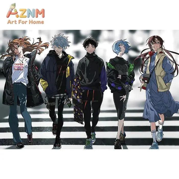 EVA New Century Evangelion Peinture sur toile sans cadre