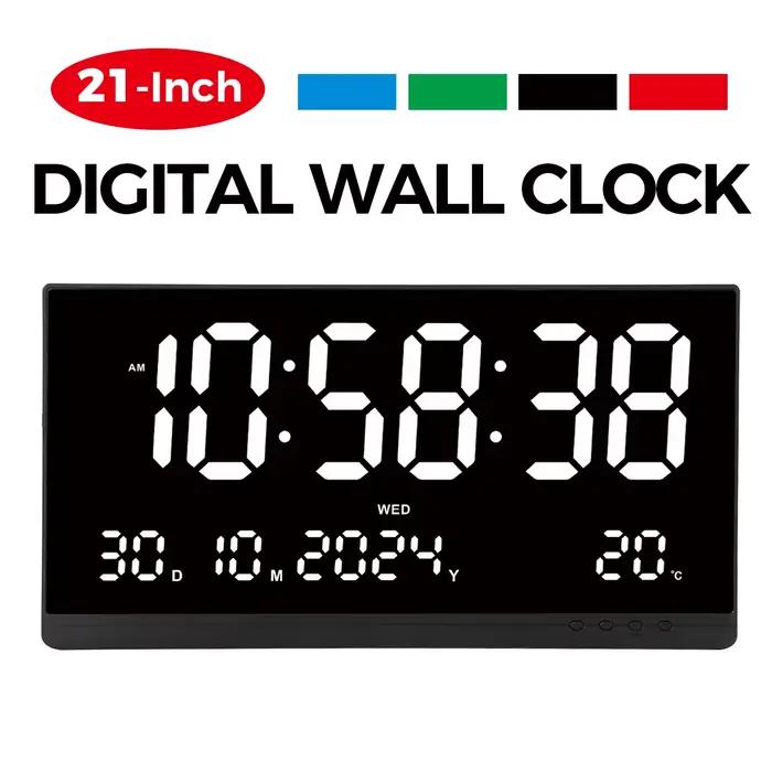 Horloge murale numérique de grande taille 21''