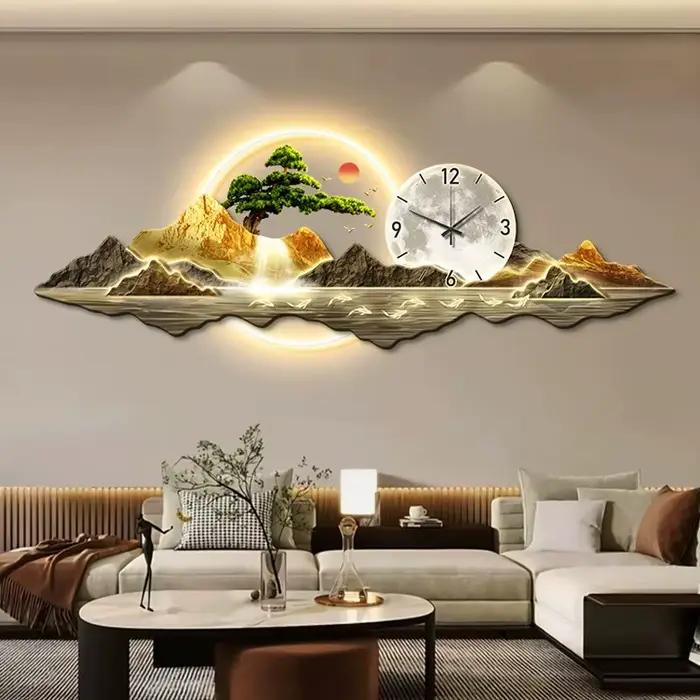 Horloge murale design nordique européen de luxe
