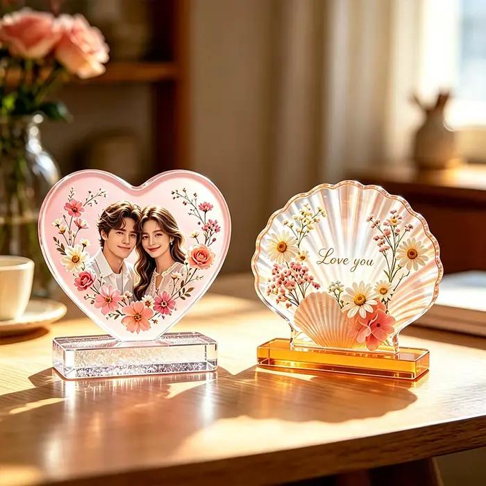 S0273 Moules en silicone pour cadre photo en forme de cœur