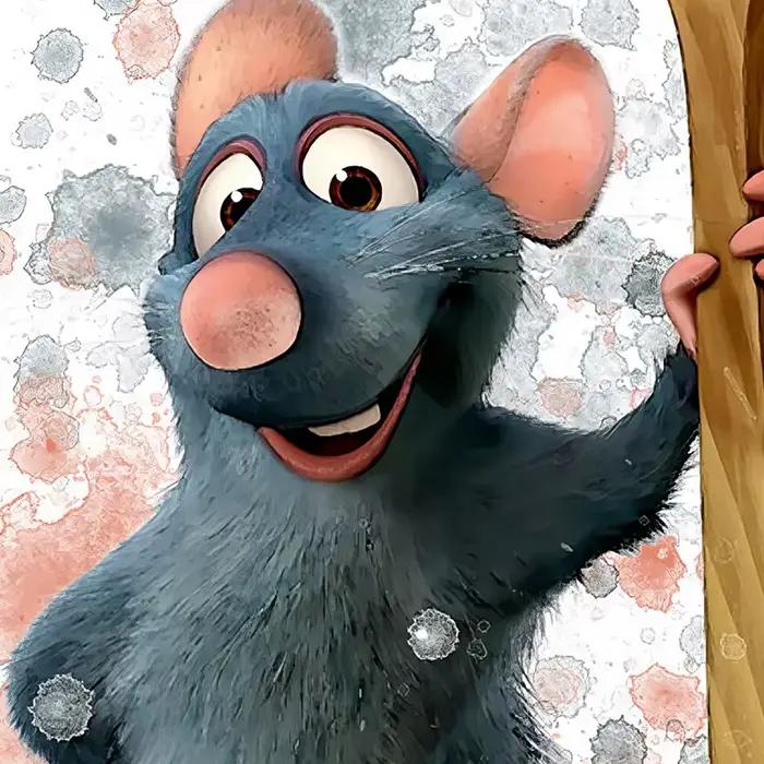 Affiches d'art en gouache inspirées de Ratatouille