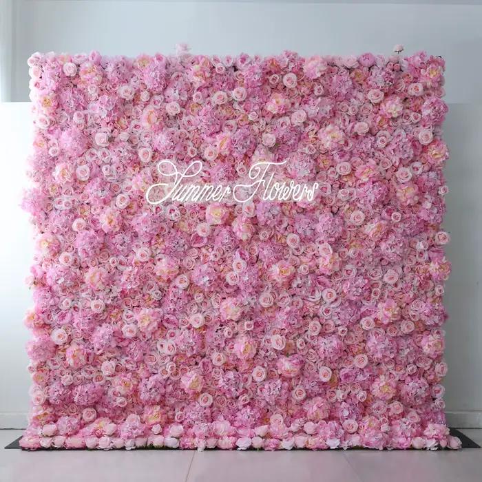 Filet mural de fleurs en tissu