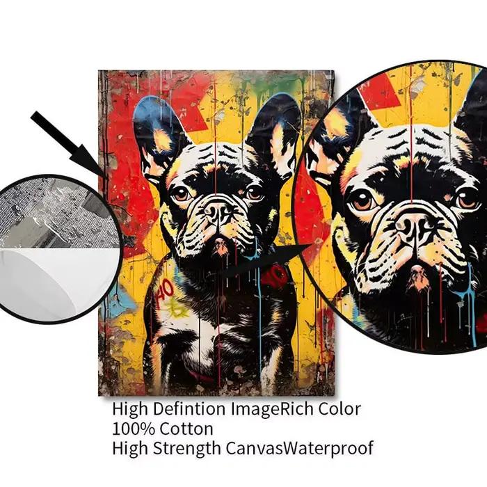 Banksy Pop Street Graffiti mur Art animaux toile affiches et imprimés Panda chien raton laveur peinture pour salon décor photo