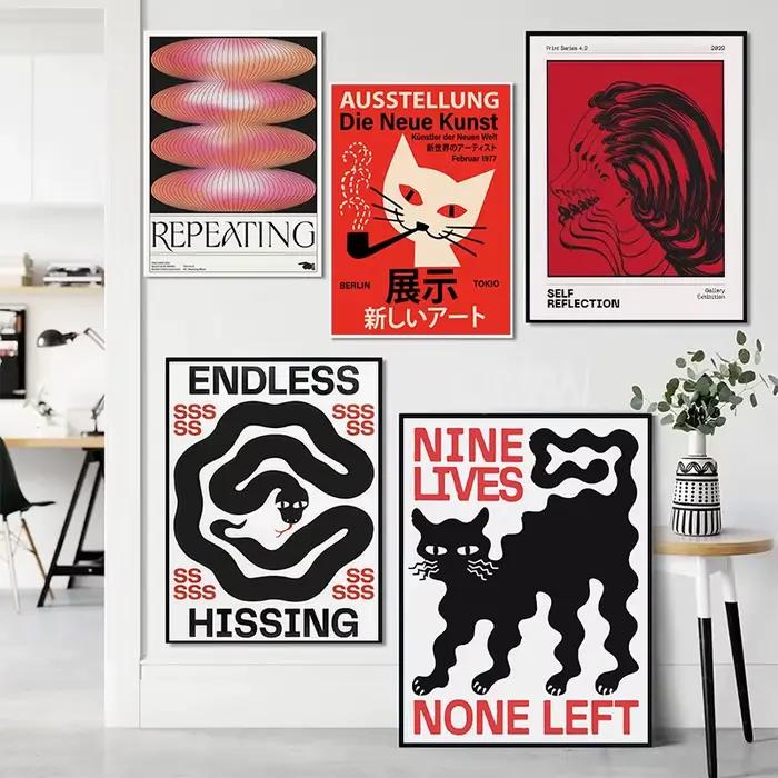 Affiche d'art Pop rétro Memphis