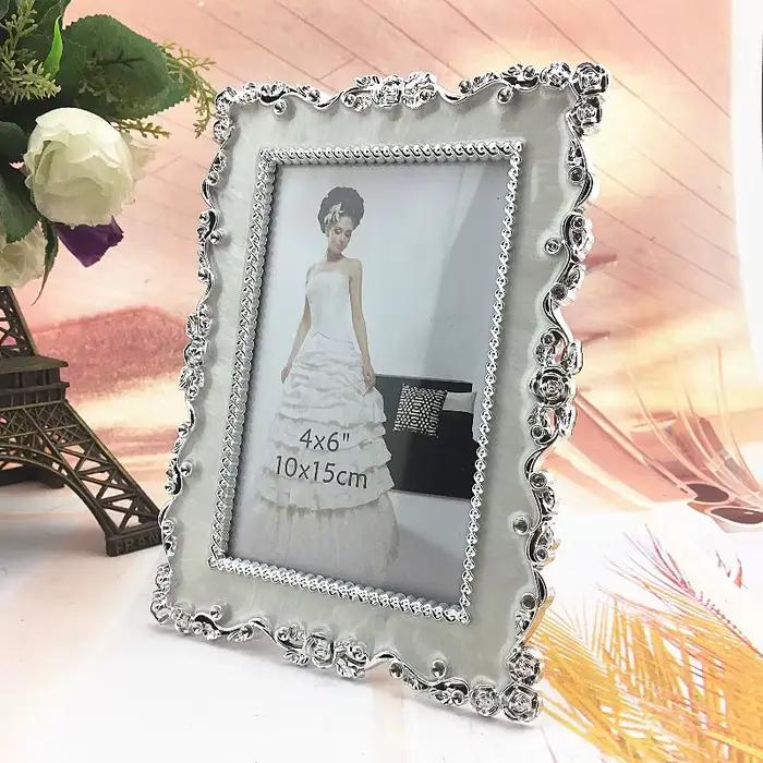 Cadre photo européen de 6 pouces de leur mariage