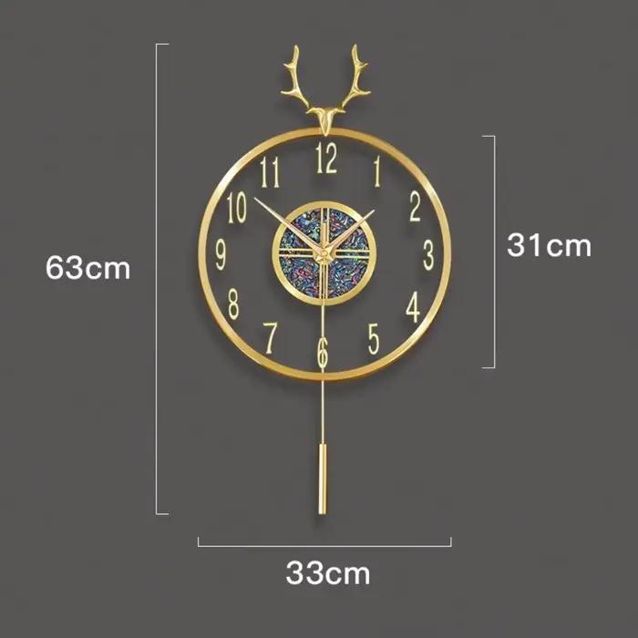 Horloge murale à pendule au Design moderne De luxe