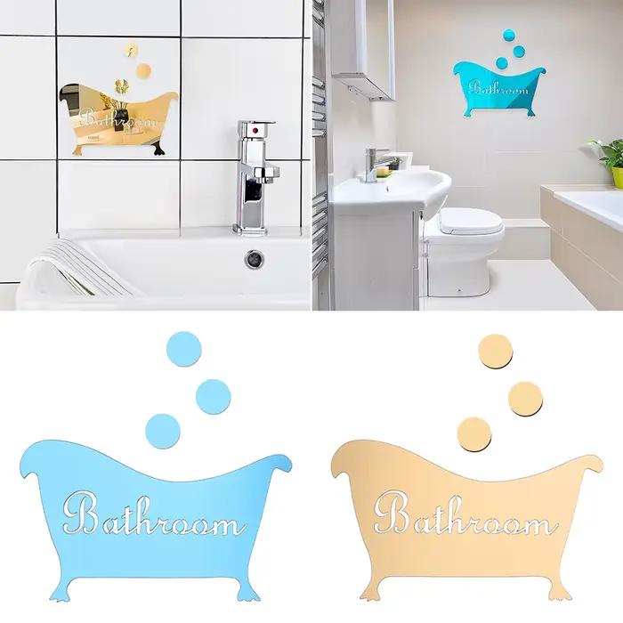 Autocollant mural miroir 3D