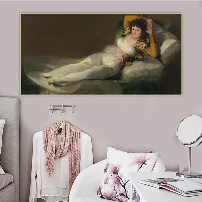 Francisco Goya " Maja" toile Art peinture à l'huile œuvre esthétique affiche impression photo mur fond décor décoration de la maison