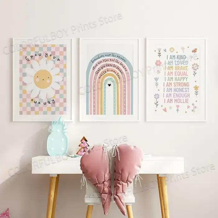Affiches d'art mural de dessin animé pour la décoration de la maison