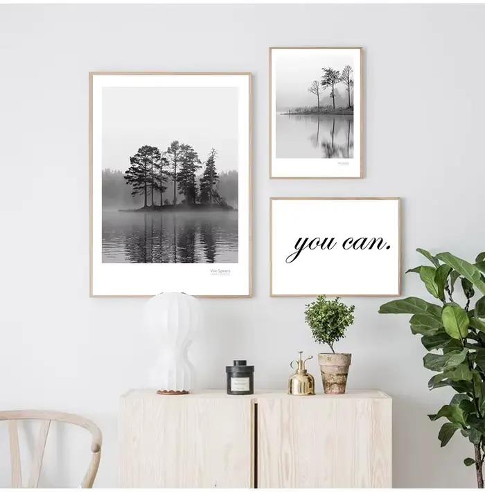 Toile de paysage scandinave