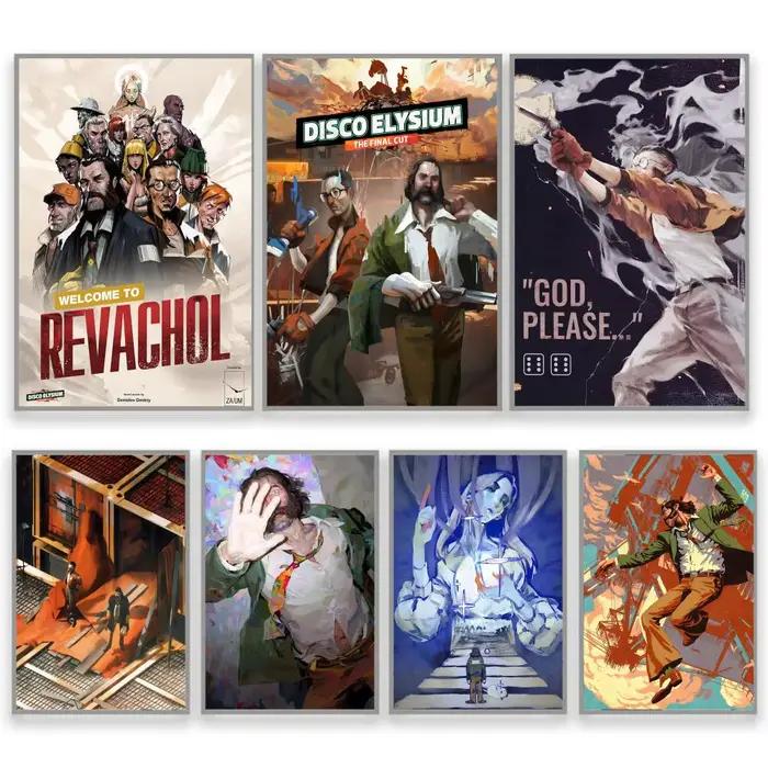 Affiche de jeux classiques D-Disco Elysium
