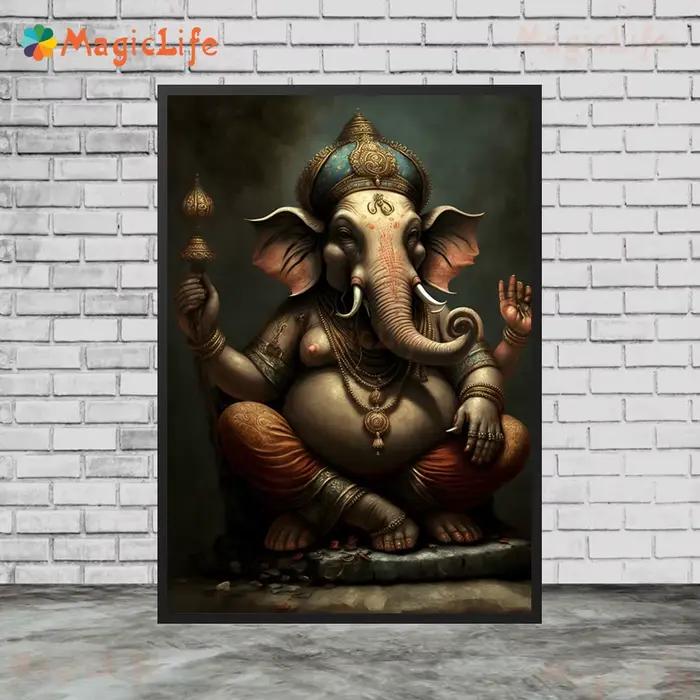 Affiches murales de Religion indienne Ganesha dieu hindouisme