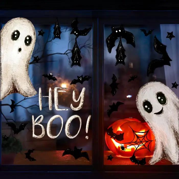 Autocollants statiques pour fenêtre d'halloween