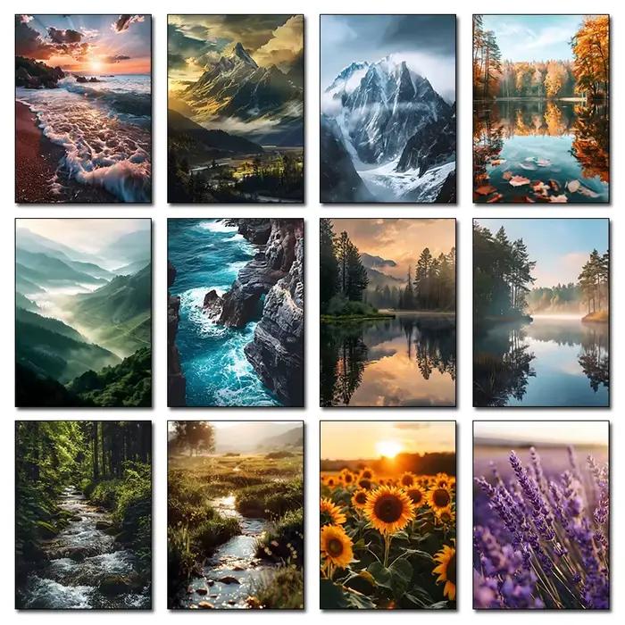 Affiche de paysage naturel du monde