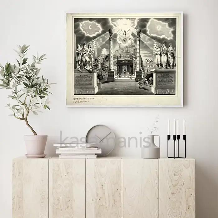 Freemason graphic – affiche Vintage