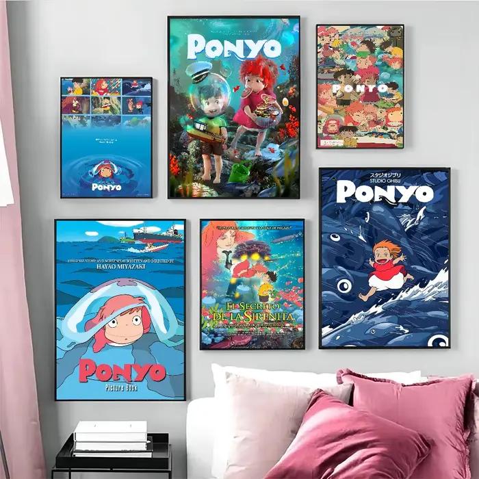 Affiches de dessin animé Studio Ghibli p-ponyo