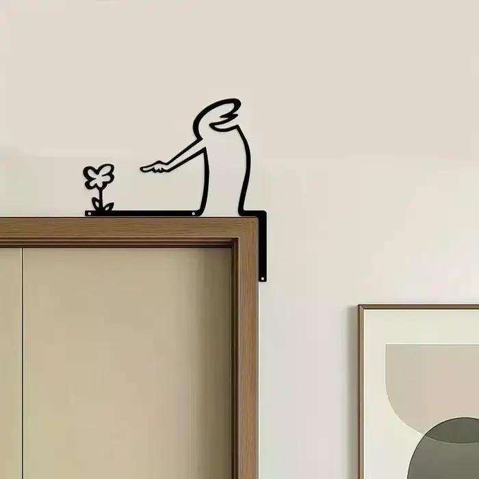 Décor mural en métal, panneau en fer forgé