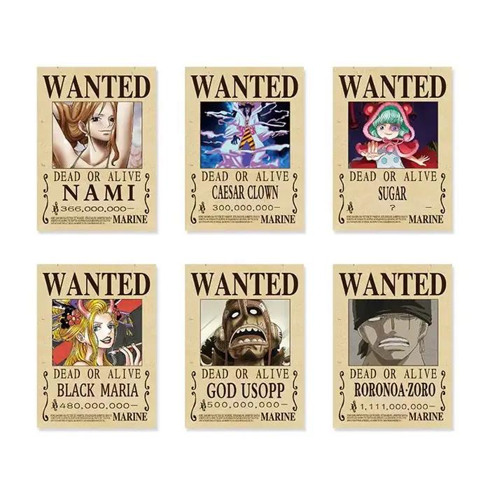 Autocollants One Piece Wanted