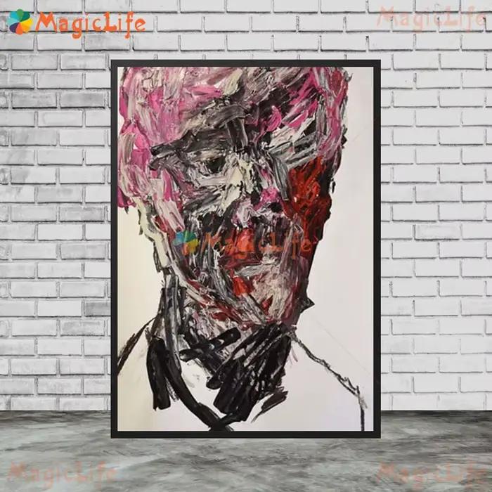 Affiche nordique avec visage flou pour homme