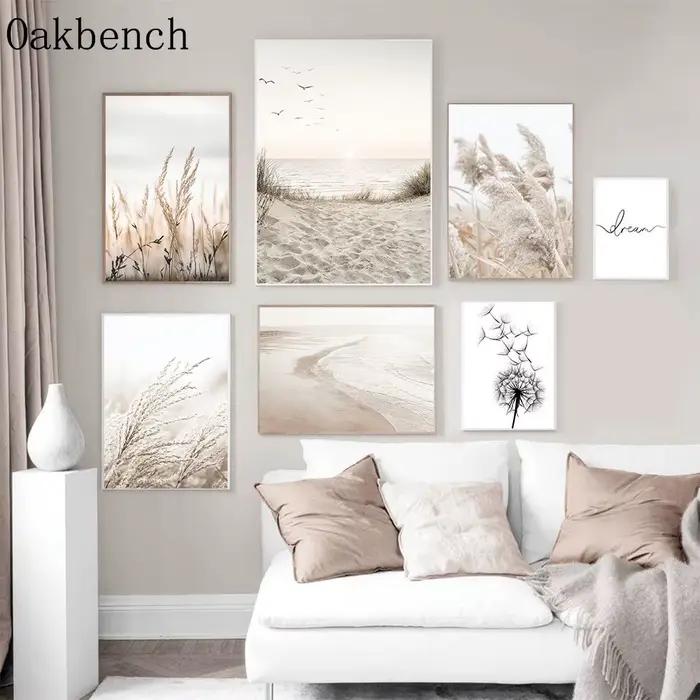 Affiche sur toile d'herbe séchée