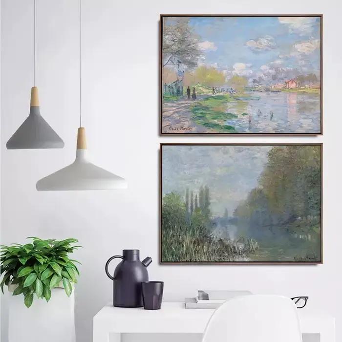 Célèbre toile d'art peinture paysage impressionniste Claude Monet affiches et impressions