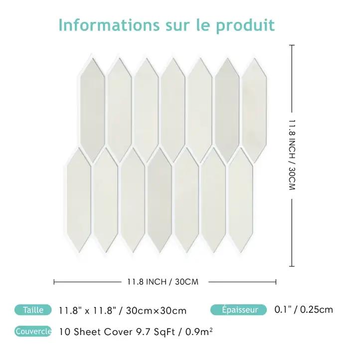 Autocollants de carrelage décoratifs 3D