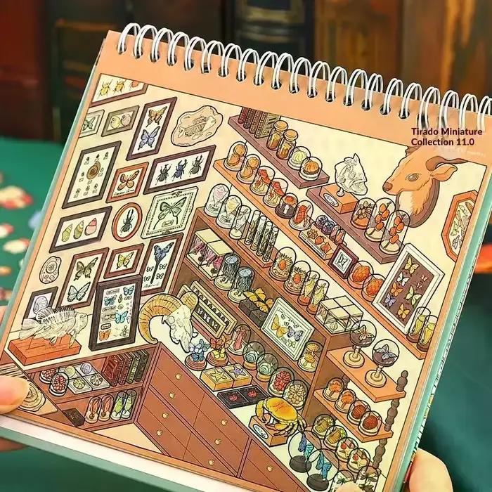 Livre de collection d'autocollants, 10 scènes simulées, artisanat DIY, idéal pour les enfants, journalisation, décoration, autocollants de haute qualité, Re