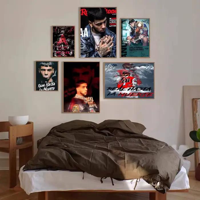 Anuel AA Real Hasta La Muerte - Affiches vintage classiques de l'album musical