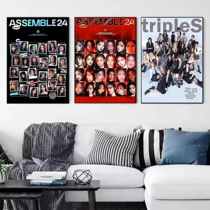 Poster Kpop futuriste Band T-TripleS ASSEMBLE24