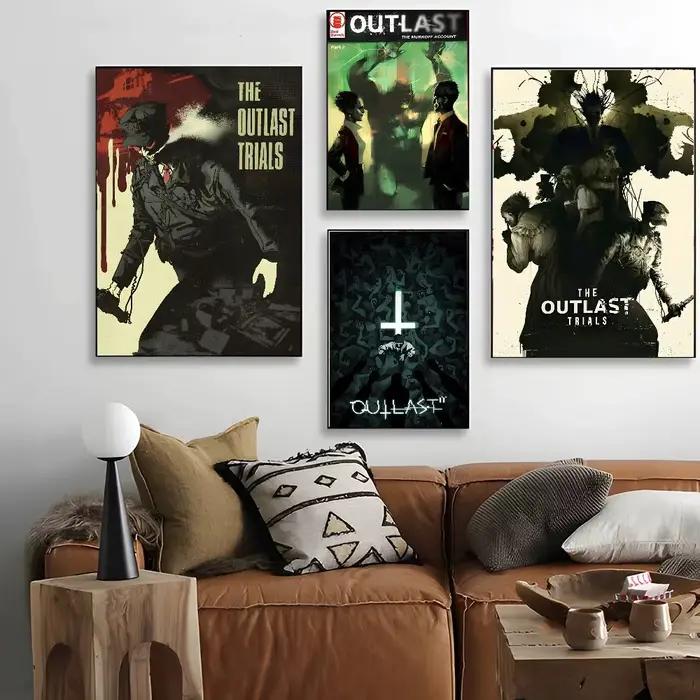 Affiche d'art de jeu d'horreur classique