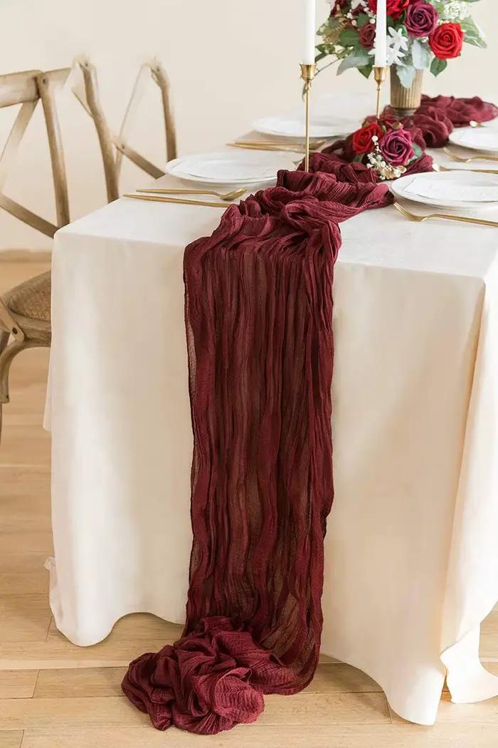Chemin de Table en gaze