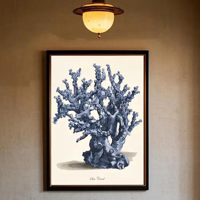 Affiche de creature de mer bleue
