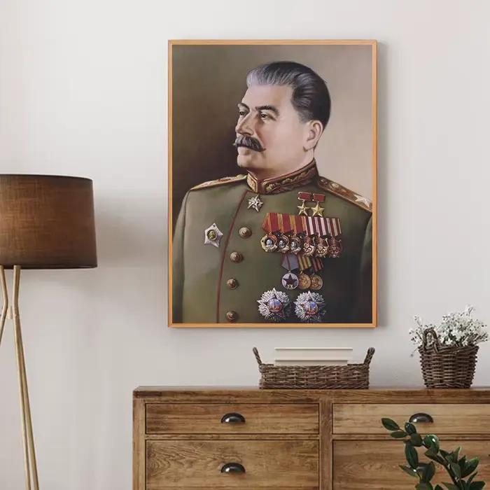 Célèbre russe Joseph Staline Portrait affiche et impression toile peinture rétro Figure mur Art pour salon décor à la maison Cuadros