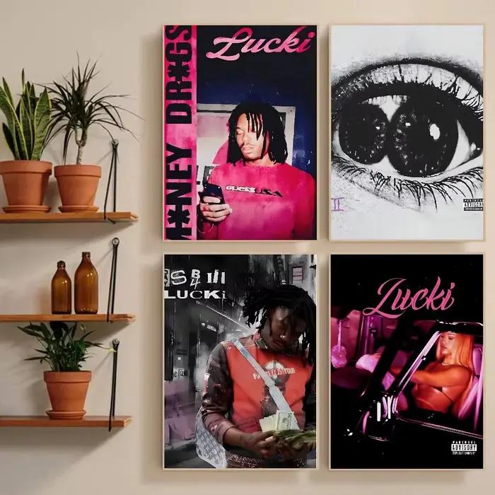 Art mural rétro Lucki rappeur