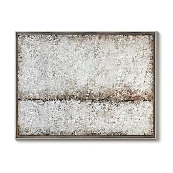 Peinture de paysage abstraite sur toile optique texturée