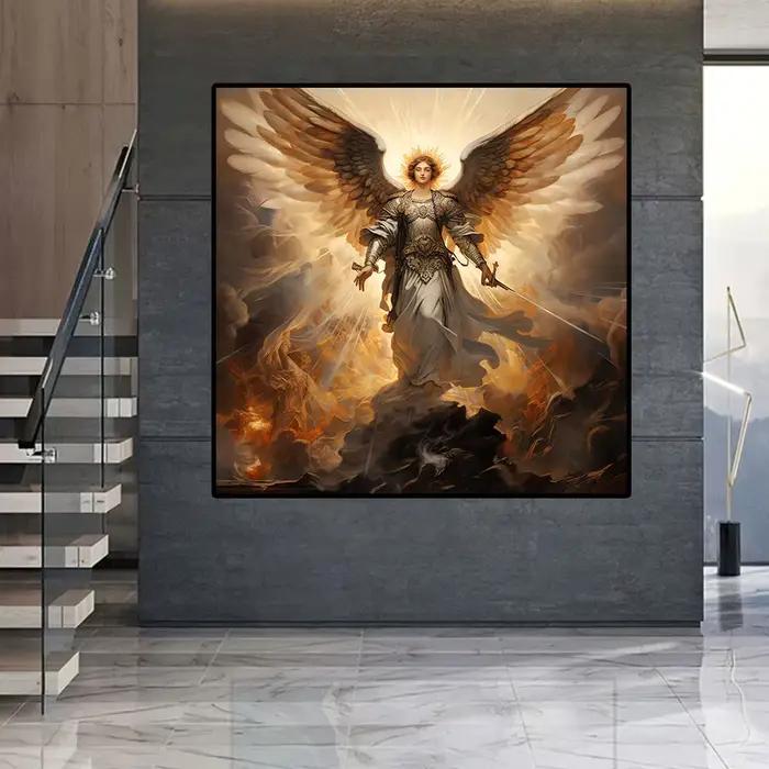 Affiche Vintage archange saint Michael