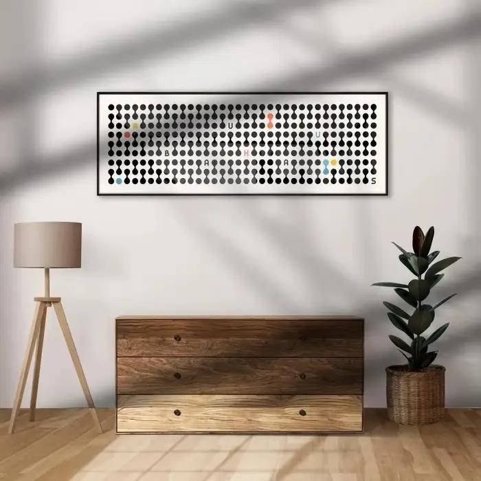 Impression d'art d'affiche en toile de formes Bauhaus modernes