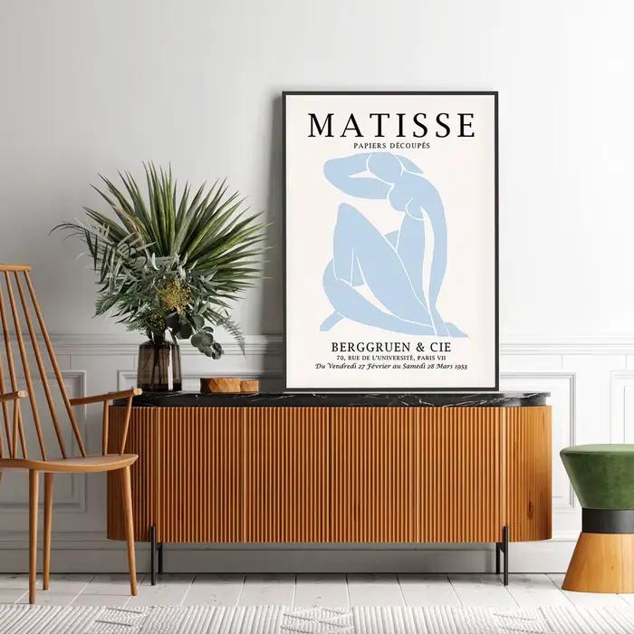 Affiches de marché aux fleurs bleues Henri Matisse