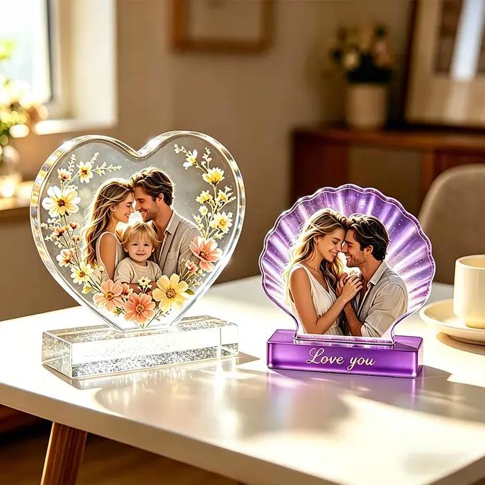 S0273 Moules en silicone pour cadre photo en forme de cœur