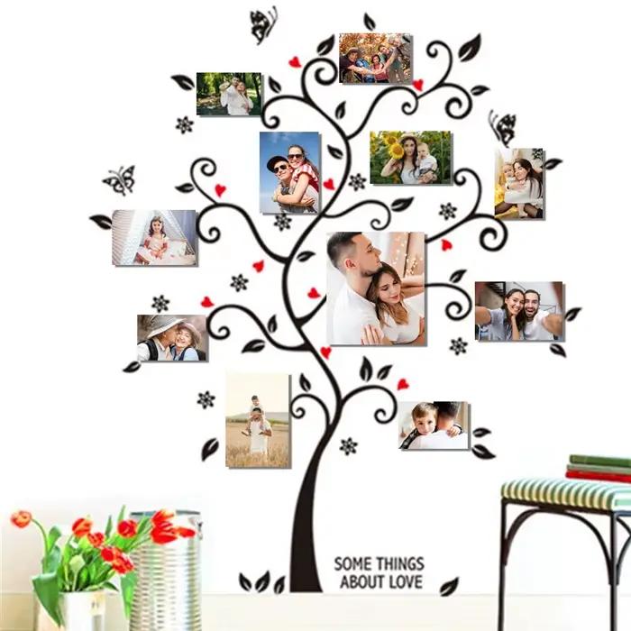 Autocollant mural arbre pour cadre Photo familial