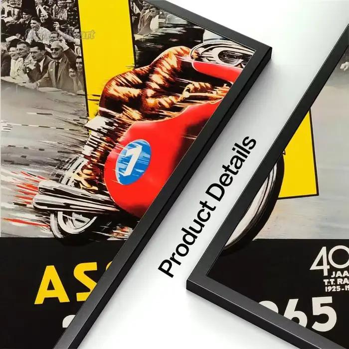 Affiches de championnat du monde de courses de motos Vintage 24 heures
