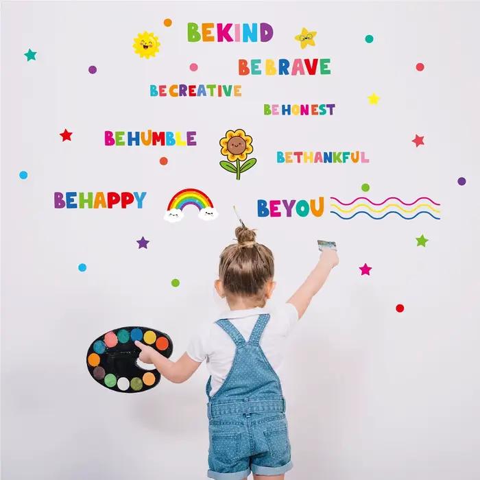 Autocollant mural coloré pour chambre d'enfant