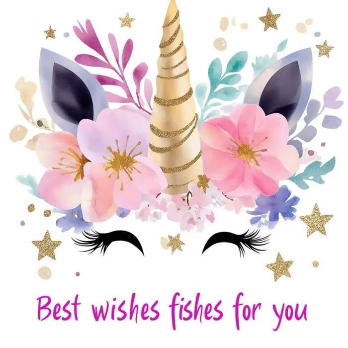 Autocollants muraux licorne pour enfants et filles