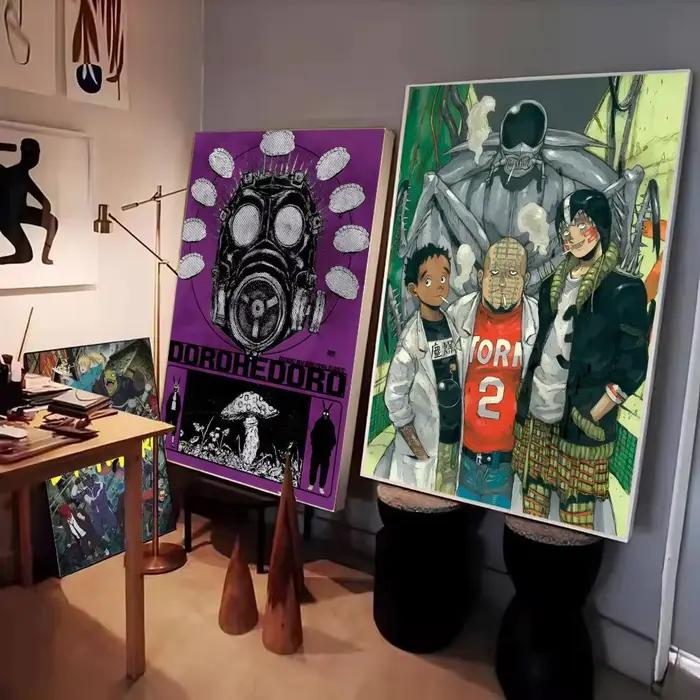 Affiche en papier imprimé de dessin animé d-dorohedoro