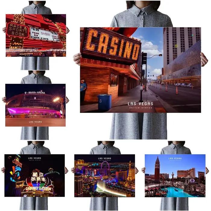 Las Vegas Casino Scenery Night View Nordic Poster