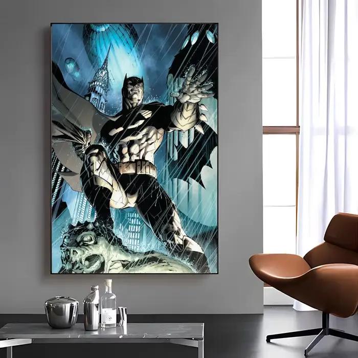 Peinture sur toile de calligraphie Cool Anime B-BatManES