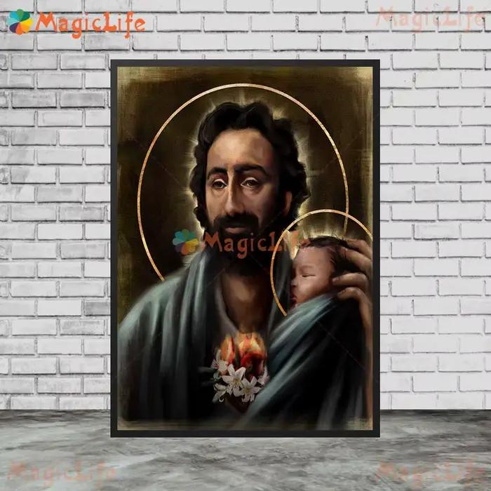 Affiches murales de Religion, christianisme, jésus, missionnaire, images murales pour salon, décoration de maison, peinture sur toile d'art mural sans cadre