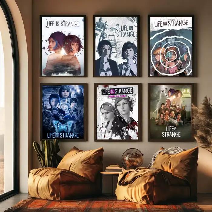 Jeu l-life is Strange peinture calligraphie toile de coton de haute qualité affiche Art mural pour salon décor de maison de café moderne
