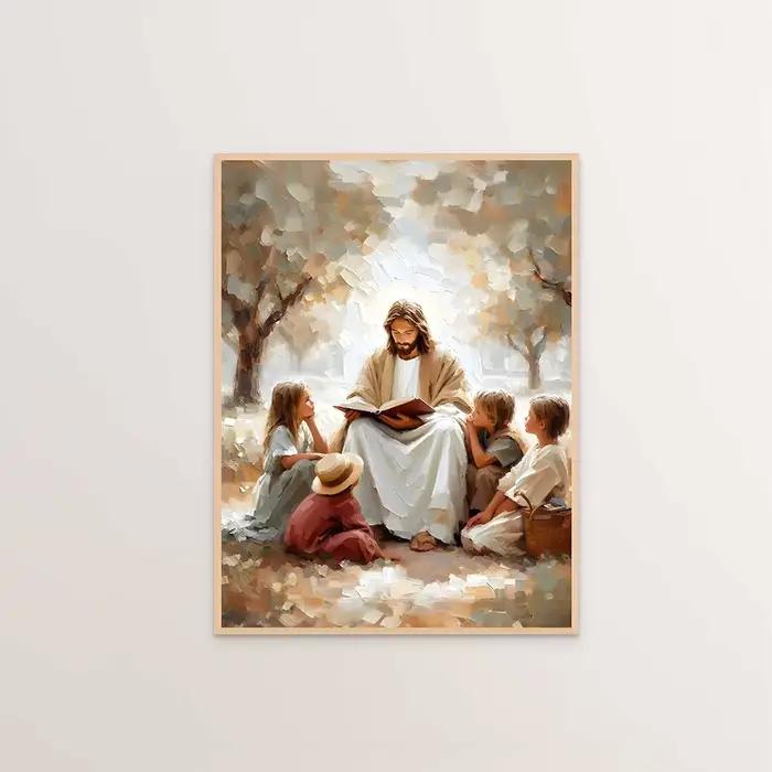Jésus Christ toile postres chrétien