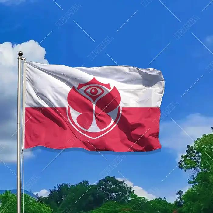 Bannière de Tomorrowland de Pologne pour concert de musique rock